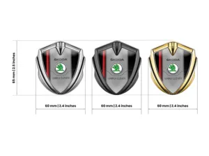 Skoda 3D Emblema Insignia Tunado Inspirado Brilla 3D